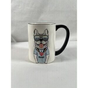 New Hipster Animal Coffee Mug Dog Stoneware 518ml 17.5 oz